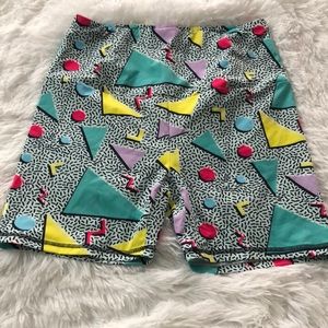 Women’s 80’s Print Bike Shorts